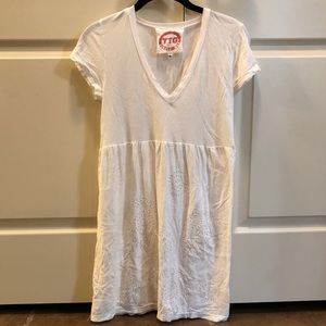 Johnny Was Womens White Cotton Tunic Sz Small